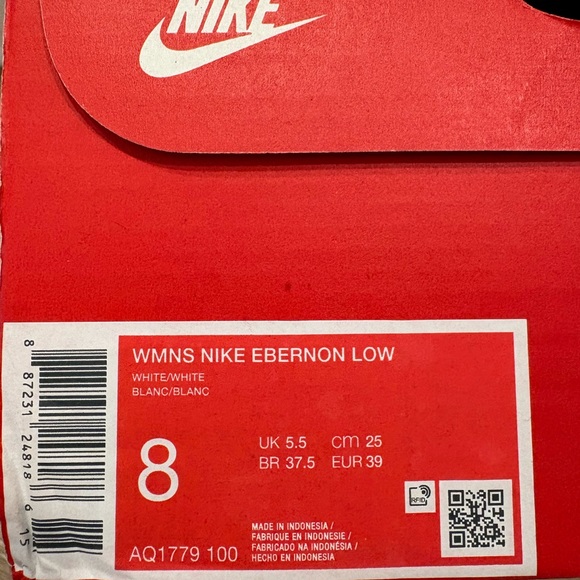NEW Nike Ebernon Low size 8- Nike Red Box - Picture 4 of 4